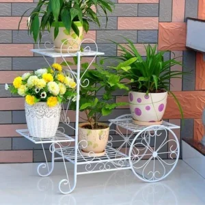 Modern Metal Floor Flower Stands Planter for Living Room Bedroom Display Plant Stand Tall Indoor Plant Stand